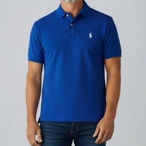 Ralph Lauren‎ Polo Golf Men Shirt Royal Blue XL Pima Cotton PGA West Logo Preppy